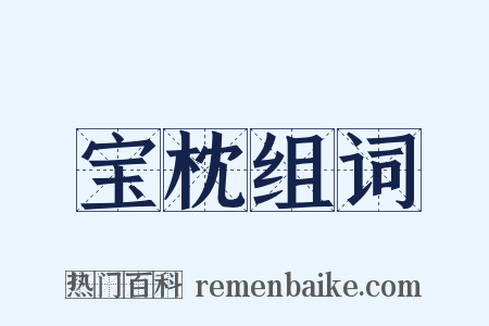 宝枕组词是什么意思的图片